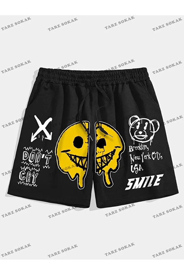 Y2K Unisex Yaz Şort Bermuda Harajuka Anime Retro KOD-11484